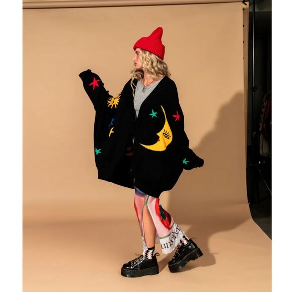 Dressed in Lala Child of the Universe Oversized Cardigan Size S/M - Picture 2 of 16